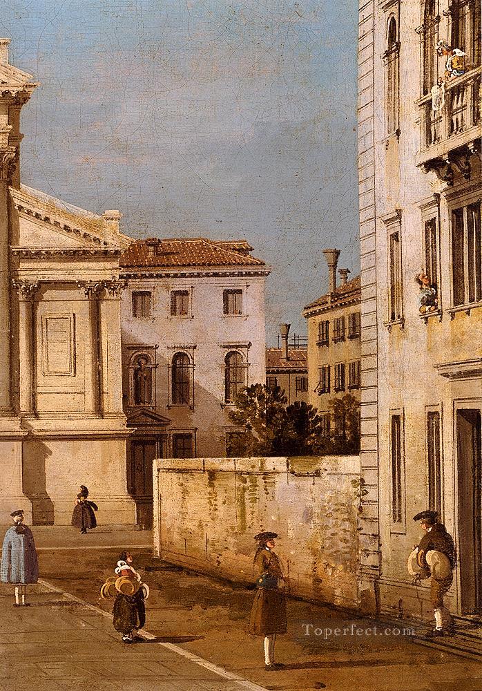 Canal Giovanni Antonio S Francesco Della Vigna Church And Campo Thomas Gainsborough Oil Paintings